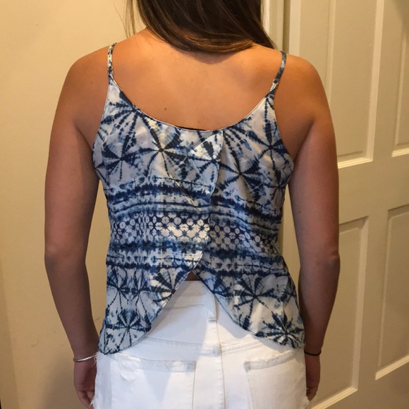 Rory Becca blue patterned  tank - great condition - Picture 2 of 4